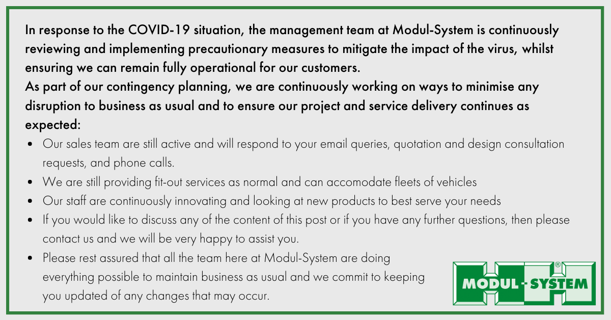 W odpowiedzi na sytuację związaną z COVID-19 zespół zarządzający Modul-System